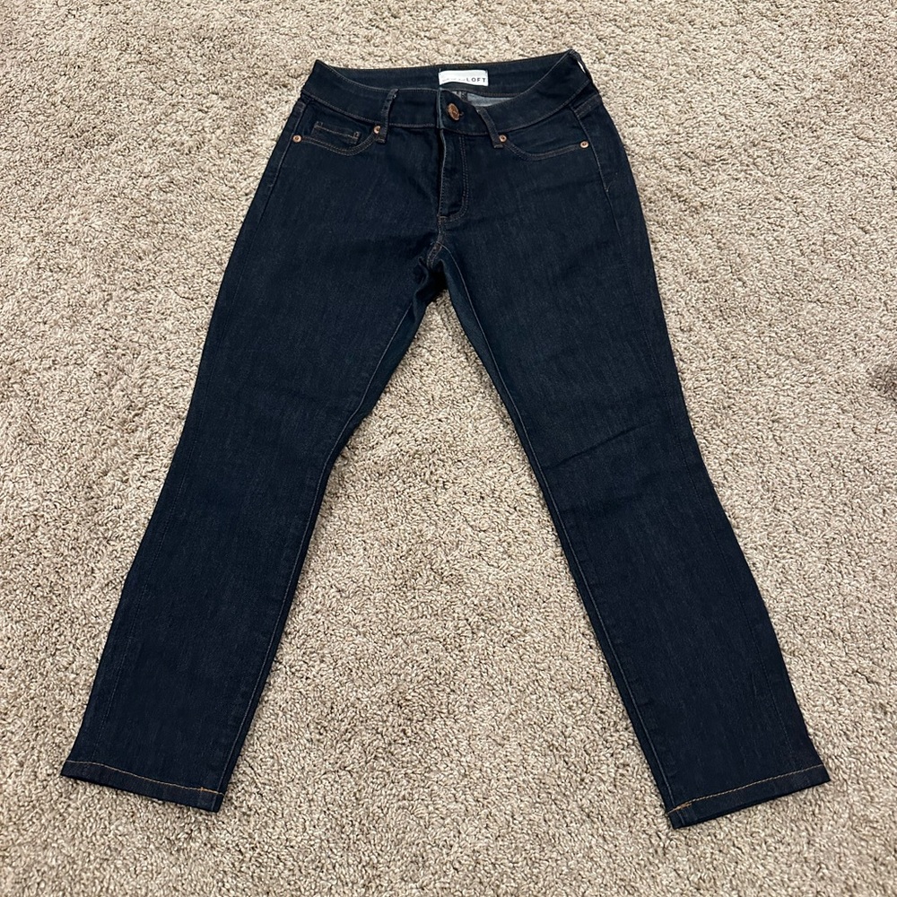 Loft Curvy Skinny Jeans, size 24/00